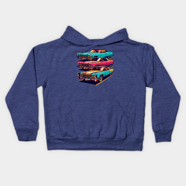 Cadillac Eldorado Kids Hoodie by Vehicles-Art